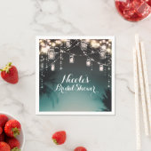 Sparkling Lights Palm Trees Elegant Servetten (Insitu)