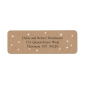 Sparkling Lights retour adreslabel Etiket (Voorkant)