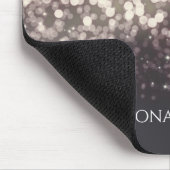 Sparkling Lights Romantisch Grijs Modern Glamour Muismat (Hoek)