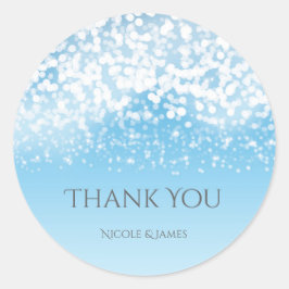 Sparkling Lights Romantisch Winter Wonderland Favo Ronde Sticker