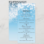 Sparkling Lights Romantisch Winter Wonderland Menu (Voorkant / Achterkant)