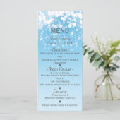 Sparkling Lights Romantisch Winter Wonderland Menu (Staand voorkant)