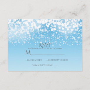 Sparkling Lights Romantische Winter Wonderland RSV RSVP Kaartje