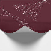 Sparkling Lights Tree Rood Cadeaupapier (Hoek)