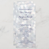 Sparkling Lights Wedding Program Programmakaart (Voorkant / Achterkant)