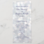 Sparkling Lights Wedding Program Programmakaart (Voorkant)