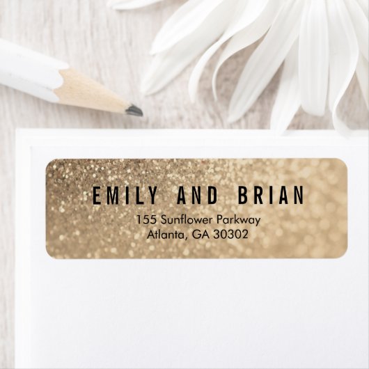 Sparkling Love adreslabel Etiket (Insitu)