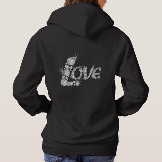 Sparkling Love Crystal Hoodie (Achterkant)