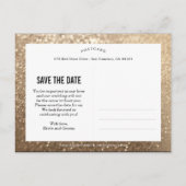Sparkling Love Save the Date Briefkaart (Achterkant)