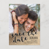 Sparkling Love Save the Date Briefkaart (Voorkant)