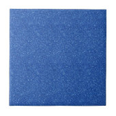Sparkling Luxe Blauwe Glitter Keramische Tegel Tegeltje (Voorkant)