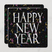 Sparkling New Years Kaart (Voorkant / Achterkant)