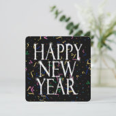 Sparkling New Years Kaart (Staand voorkant)