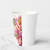 Sparkling Pastel Candyland Verjaardag Papieren Bekers (Links)