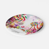 Sparkling Pastel Candyland Verjaardag Papieren Bordje (Gekanteld)