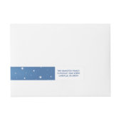 Sparkling Peace on Earth Return-adreslabel Omwikkelbaar Adreslabel (Voorkant)