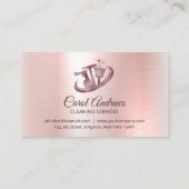 Sparkling Roos Gold Cleaning Janitorial Service Visitekaartje (Achterkant)
