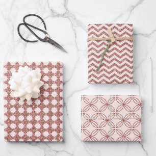 Sparkling Roos Gold Inpakpapier Vel