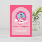 Sparkling Roze Glitter Vrijgezellenfeest Bachelore Kaart (Staand voorkant)