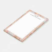 Sparkling Roze Marmer Abstract Patroon Post-it® Notes (Schuin)