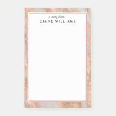 Sparkling Roze Marmer Abstract Patroon Post-it® Notes (Voorkant)