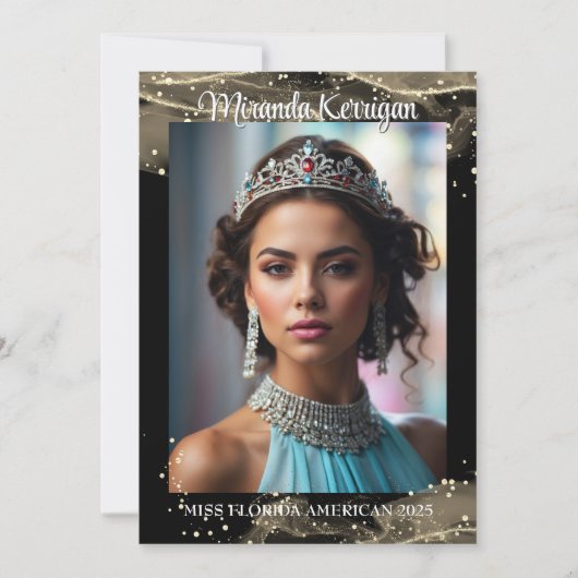 Sparkling Sand Pageant Autograph Kaart QR Code (Voorkant)