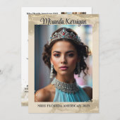 Sparkling Sand Pageant Autograph Kaart QR Code (Voorkant / Achterkant)