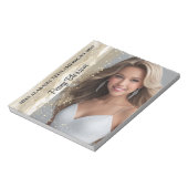 Sparkling Sand Pageant Autograph Pad Notitieblok (Linkerzijde)