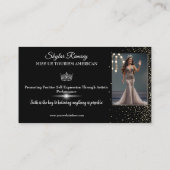 Sparkling Sand Pageant Business Card Visitekaartje (Achterkant)
