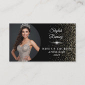 Sparkling Sand Pageant Business Card Visitekaartje (Voorkant)