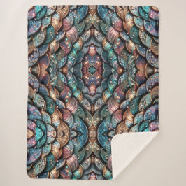 Sparkling Scales Sherpa Deken