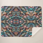 Sparkling Scales Sherpa Deken (Voorkant (horizontaal))