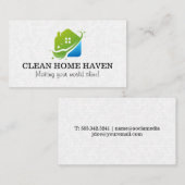 Sparkling Schoon Huis | Zeshoekige Tegels Achtergr Visitekaartje (Voorkant / Achterkant)