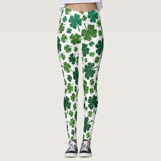 Sparkling Shamrock Delight Leggings (Voorkant)