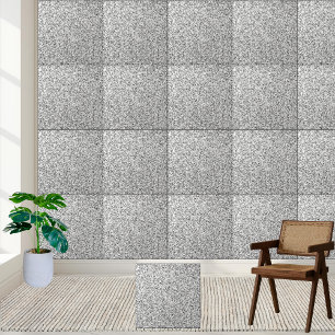 Sparkling Silver Glitter Keramische Tegel Tegeltje