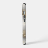 Sparkling Silver & Gold Elegance: Stijlvol iPhone 15 Case (Linkerkant)