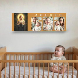 Sparkling Sincerity: Maagd M - AANBID Baby Foto Canvas Afdruk