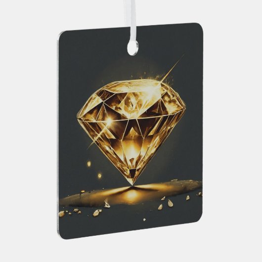 Sparkling Smile Metalen Ornament (Voorkant Rechts)