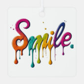 Sparkling Smile Metalen Ornament (Achterkant)