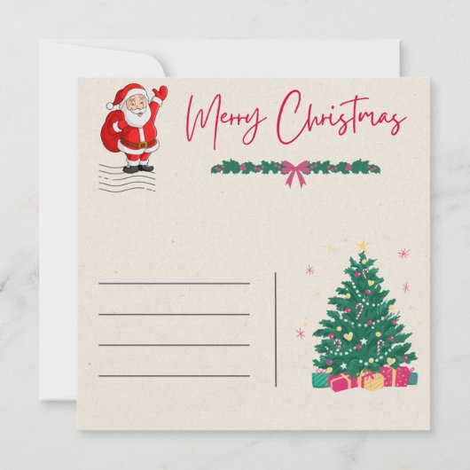 Sparkling Smiles Christmas Kaart Notitiekaartje (Achterkant)