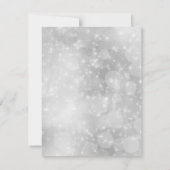 Sparkling Snow & Ice Winter Bruiloft Vrijgezellenf Kaart (Achterkant)