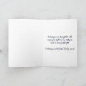 Sparkling Snowman Joy Feestdagen Kaart (Binnen)