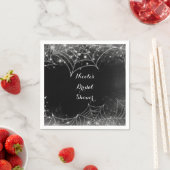 Sparkling Spiderwebs Halloween Party Servet (Insitu)