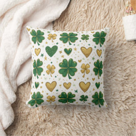 Sparkling St. Patrick's Pattern Design Kussen
