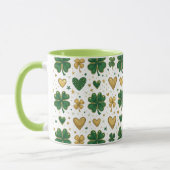 Sparkling St. Patrick's Pattern Design Mok (Links)