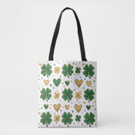 Sparkling St. Patrick's Pattern Design Tote Bag