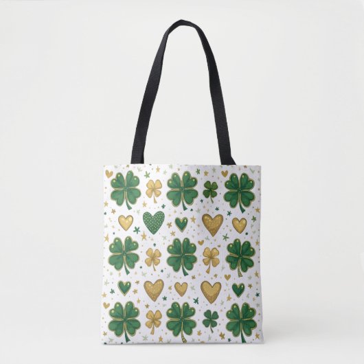 Sparkling St. Patrick's Pattern Design Tote Bag (Voorkant)