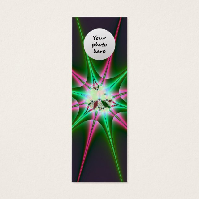 Sparkling Star bladwijzer sjabloon Mini Visitekaartjes (Voorkant)