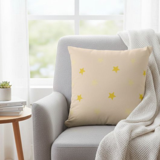 sparkling star cushion - beige cushion kussen