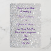 “Sparkling Star” Folie Bruiloft Uitnodiging (Voorkant)